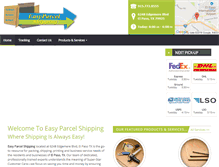 Tablet Screenshot of easyparcelshipping.com